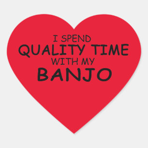 Sticker Coeur Banjo