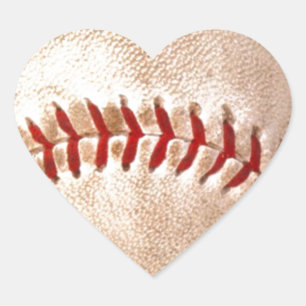 Sticker Cœur Baseball