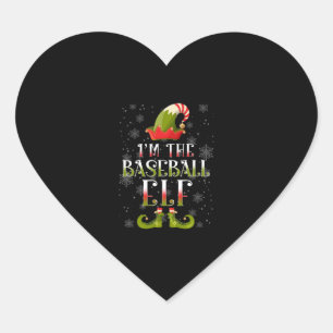 Sticker Cœur Baseball Elf Christmas