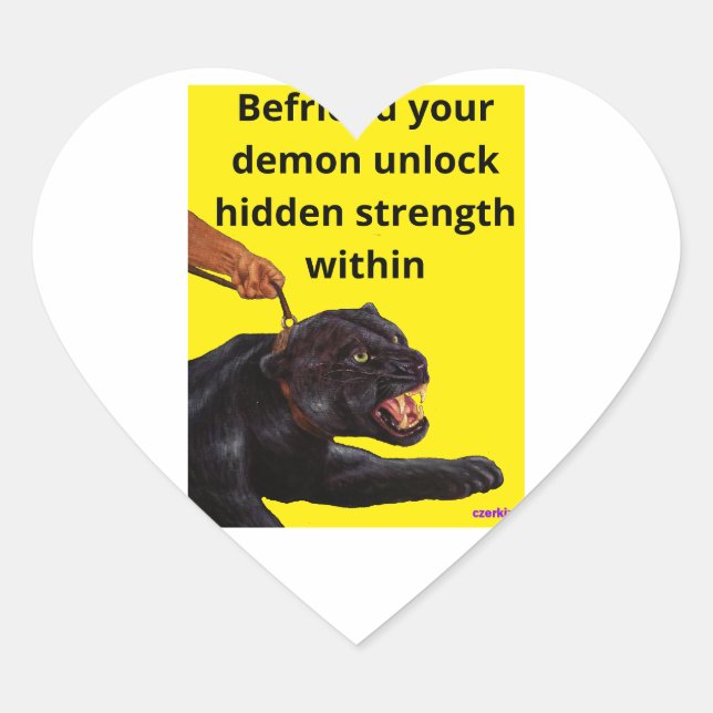 Sticker Cœur Baskets de randonneurs (Devant)