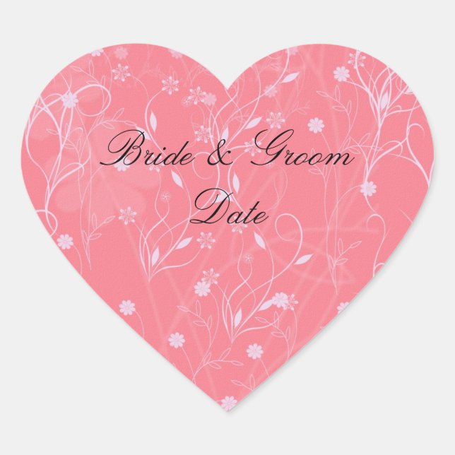 Sticker Cœur BÂTIMENTS EN FORME DE COEUR mariage (Devant)