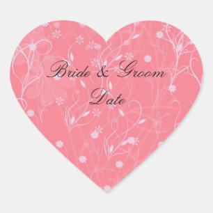 Sticker Cœur BÂTIMENTS EN FORME DE COEUR mariage