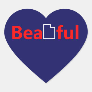 Sticker Cœur Beautiful