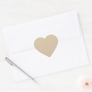 Sticker Cœur Beige Champagne