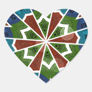Sticker Cœur Belle Tendance asiatique Textile Design Art