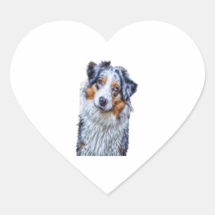 Sticker Cœur Berger australien
