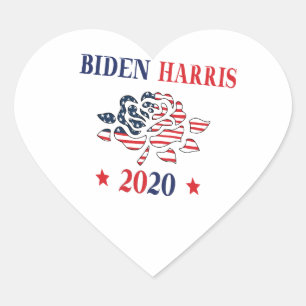 Sticker Cœur Biden Harris 2020