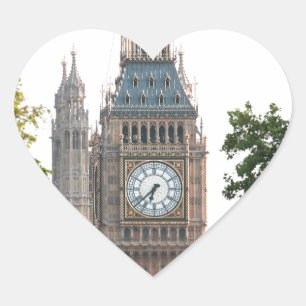 Sticker Cœur Big Ben Londres Angleterre