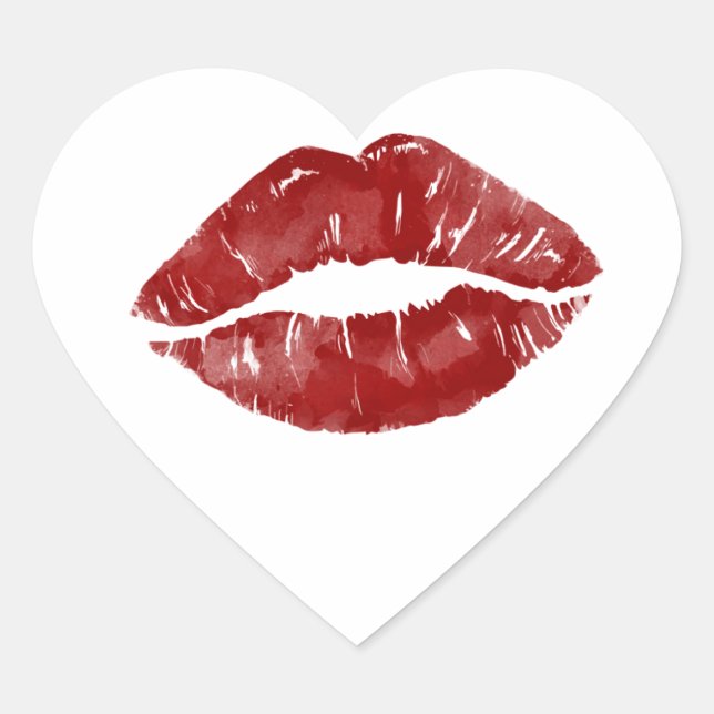 Sticker Cœur Big Kiss (Devant)