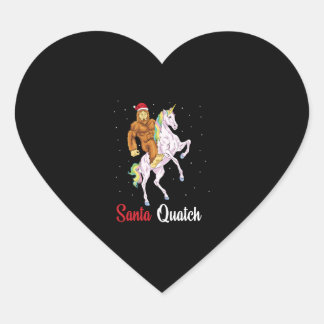 Sticker Cœur Bigfoot Sasquatch Christmas