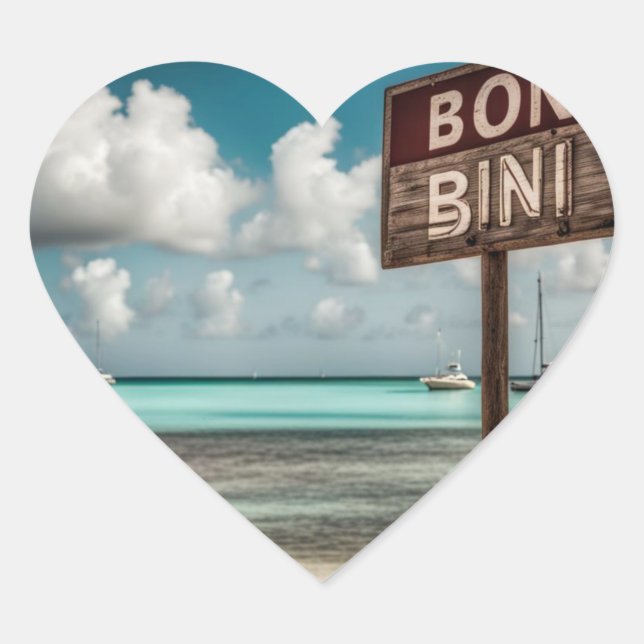 Sticker Cœur bini bon (Devant)