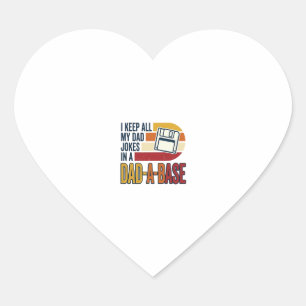 Sticker Cœur BlagueDePapa BaseDePapa Retro Drôle Papa Vecteur D