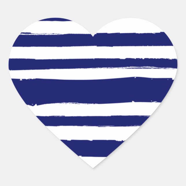 Sticker Cœur Bleu de la Marine (Devant)