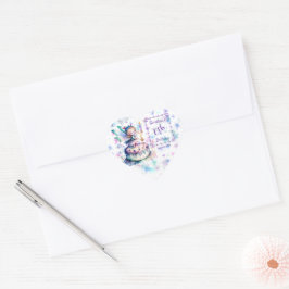 Sticker Cœur Bonne fête d'anniversaire 01