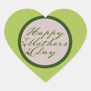 Sticker Cœur Bonne fête des mères