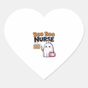 Sticker Cœur Boo Boo Infirmière En Service Classique T-Shirt