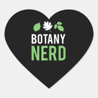 Sticker Cœur botany nerd - drôle de botanistes de science