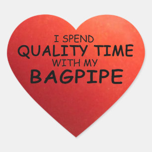 Sticker Coeur Bouton Temps Qualité