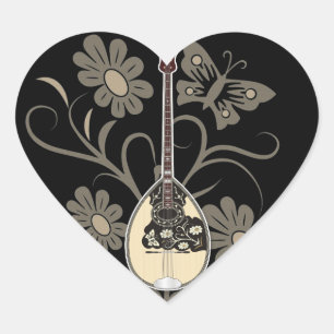 Sticker Cœur Bouzouki