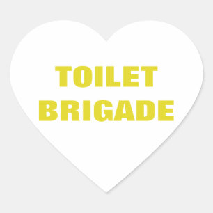 STICKER CŒUR BRIGADE TOILET
