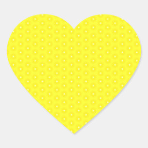 Sticker Cœur Brilliant Citron jaune soleil étoiles Motif