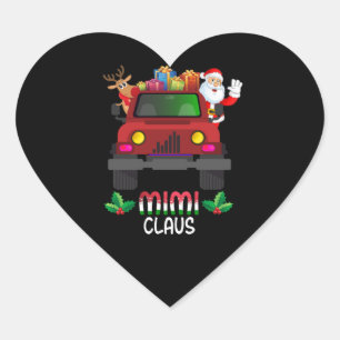 Sticker Cœur Cadeau Mimi Mimi Père Noël Mimi