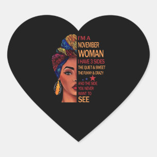 Sticker Cœur Cadeaux d'anniversaire Je suis une femme de nove