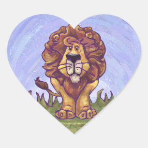 Sticker Cœur Cadeaux et accessoires Lion