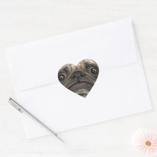 Sticker Cœur Cadeaux Grumpy Puggy
