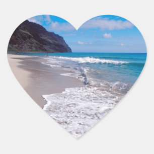 Sticker Cœur Cadre de mariage sur la plage Coeurs Mariages