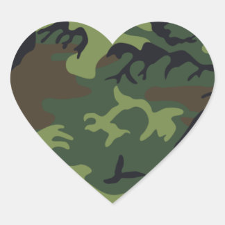 Sticker Cœur Camo de l'armée