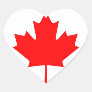 Sticker Cœur canada