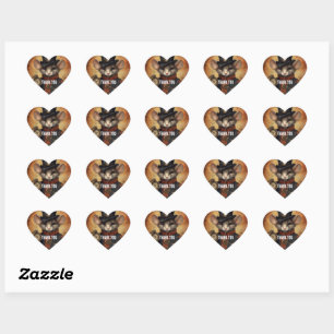 Sticker Cœur Capitaine Souris Steampunk Fuzzypaws