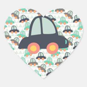 Sticker Cœur Cars et More