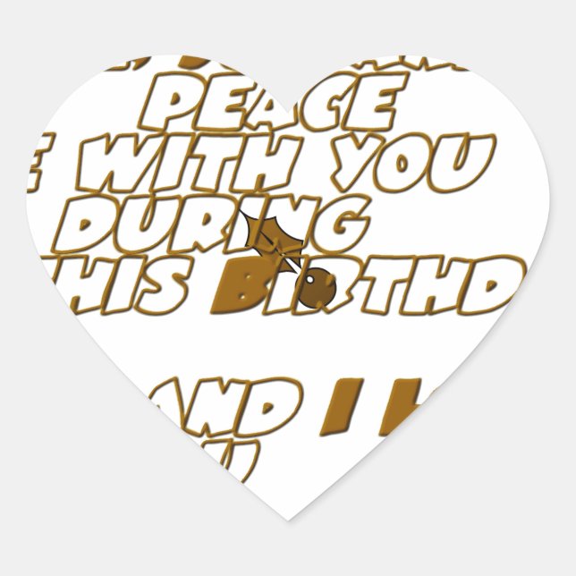 Sticker Cœur Carte d'anniversaire pour un ami chrétien (Devant)