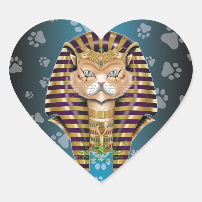 Sticker Cœur CATankhaMEOW (Devant)