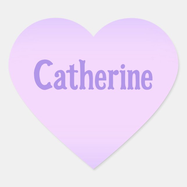 Sticker Coeur Catherine Lavender Rose (Devant)