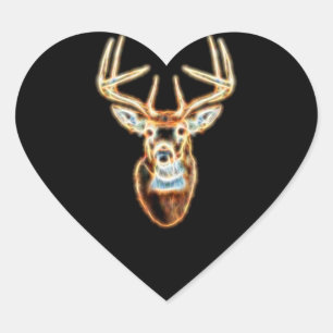 Sticker Cœur Cerf Head Energy Spirit