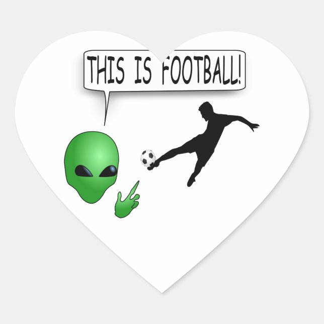 Sticker Cœur C'Est Du Football (Devant)