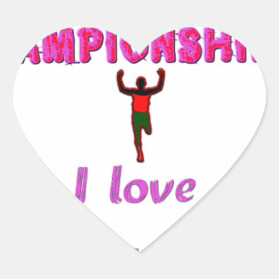 Sticker Cœur Championnats du monde d'athlétisme Kenya Runner : 