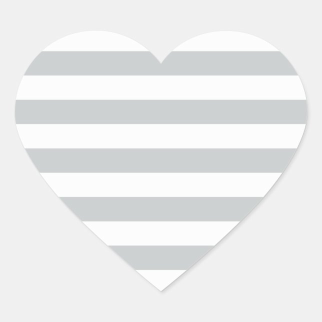 Sticker Cœur Changer les bandes grises en n'importe quelle Pers (Devant)