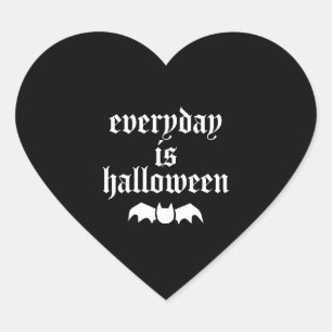 Sticker Cœur Chaque Jour, C'Est Halloween