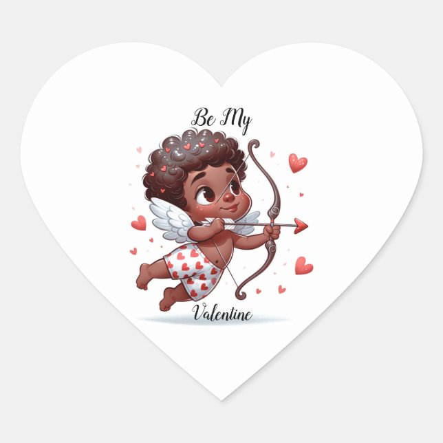 Sticker Cœur Charme doux (Devant)