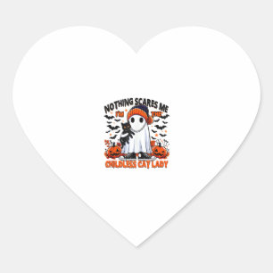 Sticker Cœur Chat sans enfant dame Halloween Costume Fantôme Éf