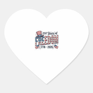 Sticker Cœur Chemise commémorative patriotique 250 ans de liber