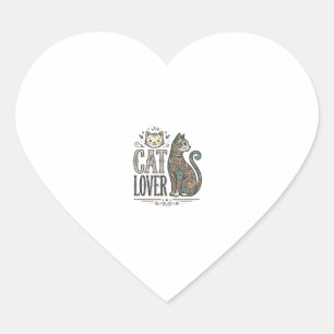 Sticker Cœur Chemise Graphique de Style de Gravure pour Amoureu