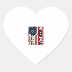 Sticker Cœur Chemise vectorielle drapeau américain patriotique