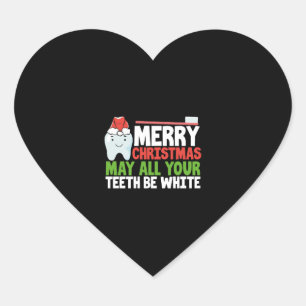 Sticker Cœur Chemises dentistes de Noël Chemise dentaire de Noë