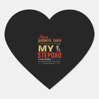 Sticker Cœur Cher Bonus Papa Merci D'Être Mon Stepdad