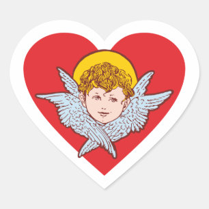Sticker Cœur Cherub